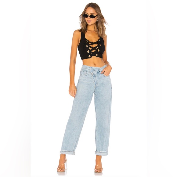 NWOT Agolde Criss Cross Upsized Jean in Suburbia - Picture 5 of 13